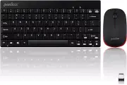 PD-712BUS-11267 Wireless Mini Keyboard and Mouse Combo Black Black
