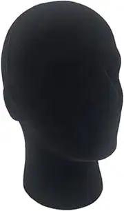 CTIRCHIU 1Pc Realistic Male Head Model for Wig Hat Display Durable Storage Holder Compact Design for Practical Use for Styling Organizing Hats and Wigs