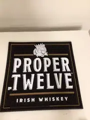Proper Twelve Irish Whiskey Bar Mat Spill Mat 16x16