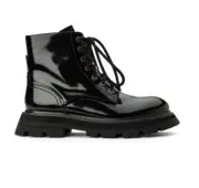 TONY BIANCO Ascott Black Hi Shine 4.5cm Ankle Boots