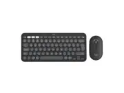 Logitech Pebble 2 Combo Wireless Quiet Keyboard and Mouse, Customisable, Logi