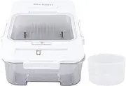 Rice Storage Container Airtight Rice Box with Magnetic Flip Lid 4 Fold Sealing for Rice Beans Nuts Candy Kitchen Pantry Organizer (Aoutecen9ag4yn57zd-11)