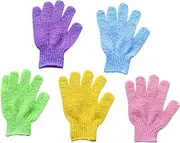 Healeved Men's Women's Bath Glove Exfoliating Body Brush Mitten Waterproof Shower Gloves