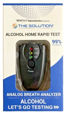 Portable Breath Alcohol Tester Personal Home Analyzer Analog Breath Analyzer