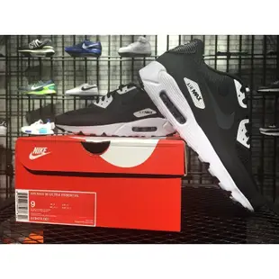 NIKE AIR MAX 90 ULTRA ESSENTIAL 網面 透氣 黑白 黑魂 男鞋 819474-001