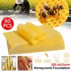 60x Honeycomb Foundation Beehive Wax Waxing Equipment Beekeeping Frames Bee Hive