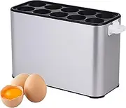 10 Tube Electric Egg Roll Maker, 1400W Non Stick Sausage Hot Dog Roll Maker, Eggs Boiler Cup Roller Fried Sausage, Separate Power Switches, Heating Evenly, for Snack Cart, Breakfast