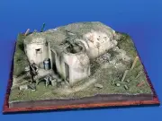 Verlinden 1/35 German Heavy Machine Gun Bunker Atlantic Wall WWII [Plaster] 114