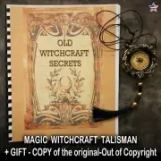 Antique Book White Black Magic Grimoire Occult Esoteric Pagan Witchcraft Secrets