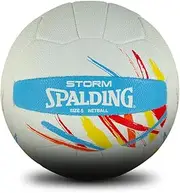 Spalding Storm Match Netball - White,Multi - Size 5