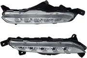 Fog Light Cover Lamp Frame - Daytime Running Lights For Tucson 2015 2016 2017 2018 Daylight 12V DRL Foglights Headlight Body Kits Car Styling