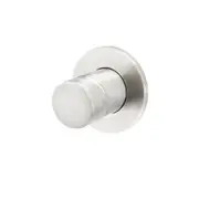 MEIR Round Brass Basin/Bath Pinless Mixer - Wall Mounted - PVD Brushed Nickel