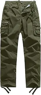 [FOURSTEEDS] Women Mid Rise Multi-Pocket Cargo Pants Drawstring Outdoor Camping Fishing Combat Work Hiking Pants