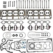 Head Gasket Set with Bolts for 2007-2013 Chevy Silverado Avalanche Suburban GMC Sierra Envoy Yukon Buick 5.3L (GPQ-DTB-GM 5300-006)