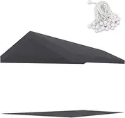 Carport Replacement Canopy Cover for Tent Car Garage Shelter Top Tarp Cover with Ball Bungees (Only Only Top Cover, Frame is not Included) (10' x 20', Gray)