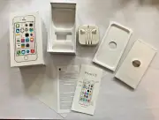 Apple iPhone 5S Earbuds w/ Mic 3.5mm in Original Plastic Case New