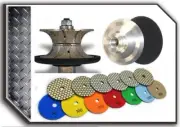1 1/4" 2" Full Bullnose Router Bit stone marble granite concrete polishing pad