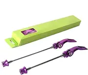 Quick Release Axle Skewer,Quick Release Bicycles Axle Wheel Skewer Set - Heavy Duty Aluminum Alloy Wheel Hub Lever Set for Road Bike