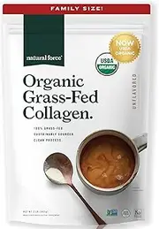 (950ml (0.9kg BULK)) - Grass Fed Collagen Peptides, Best Collagen for Hair, Nails and Skin - Hydrolyzed Collagen Protein from Pasture Raised Cows - Type I and III Collagen Powder Supplement by Natural Force, 950ml