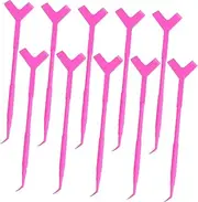 10Pcs Y Shaped Eyelash Perming Lift Rods Beauty Tool for Lash Separation and Perming Comfortable Grip for Longer and Thicker Lashes