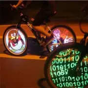 3D Bicycle Spoke LED Lights 21 Kinds Custom Pattern Wheel Stripe Animation Light