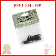 Pepperell Parachute Cord Jewelry Buckles, 5mm, Black, 5-Pack