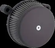 AN Big Sucker Air Filter Kit w Cover Smooth Black Softail Springer Classic 05-07