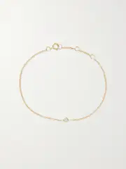 [STONE AND STRAND] STONE AND STRAND - Gold Diamond Bracelet - One size One size Gold