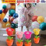 Automatic Flower Bubble Machine,Sunflower Bubble Makers Bubble Toys With Music◦