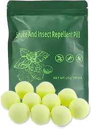 BLOODYRIPPA Snake Repellent Balls - 10 Pack | Best Snakes Deterrent for Yards | Keep Snake Away Repellent for Indoor or Outdoor, Garden, Lawn, Pet Safe