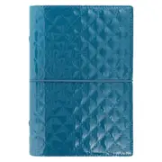 Filofax Domino Luxe Personal Organiser/Planner Diary Notepad Stationery Teal