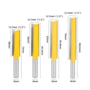 4Pcs 8mm Shank Straight Router Bit Woodworking Cutter Wood Milling CNC CuttiDF