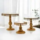 Metal European Style Cake Stands Dessert Display Rack High Feet Round Plates