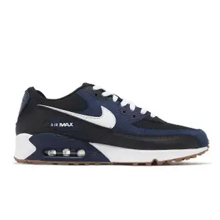 【NIKE 耐吉】休閒鞋 Air Max 90 男鞋 海軍藍 白 膠底 氣墊 復古 運動鞋(FB9658-400)