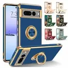 For Google Pixel 8/7/7a/6 Pro/6a Shockproof Case Heavy Duty Cover Ring Stand