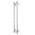 Ezy Fit Heated Towel Rail Double Vertical Square 200Mm X H1400Mm Nickel