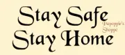 Stencil for Sign T shirt PIllow STAY SAFE STAY HOME Quarantine Stencil