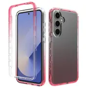 MCC For Samsung Galaxy A35 5G 2-in-1 Shockproof Clear Gradient Case Bumper Cover A356 [Pink]
