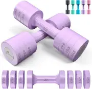 Durable 5 lb Adjustable Dumbbells with Anti-Slip Handle for Effective Training