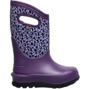 Bogs Neo Classic Joyful Jungle Kid's Winter Boots, Purple Multi, K2