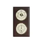 Bey berk Barometer and Thermometer with Hygrometer on Mahogany Wood