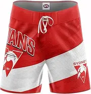 AFL Barrel Board Shorts - Sydney Swans - Swim - Adult