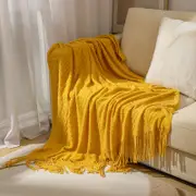 127x180cm Cozy Decorative Knit Woven Throw Blanket Sofa Throw Bed Throw Bed Blanket