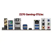 For ASRock Z270 Gaming-ITX/ac Shield I/O IO Rear Baffle Backplate Motherboard