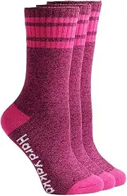 [Generic] 12 Pairs X Hard Yakka Womens Bamboo Work Socks Pink Marle
