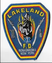Lakeland Fire Department Ronkonkoma, New York Shoulder Patch V1