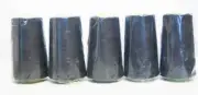 Serger Thread Black, lot of 5, 3000 yards 100% polyester
