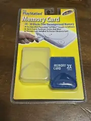 PlayStation 1 PS1 Intec Memory Card 2X-30 Blocks 2001 Storage Backup Gaming