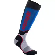 Alpinestars 2024 MX Plus Socks - Black/Red/White/Blue - Medium 4702324-1226-M
