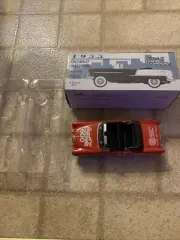 COCA-COLA COKE 1955 CHEVROLET CONVERTIBLE DIECAST CHARLOTTE MOTOR SPEEDWAY WHITE